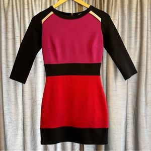 Mystic Color-block Body-con Mini Dress Small
